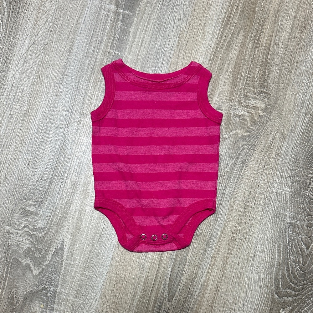 Mini Mioche Pink Striped Kids Bodysuit